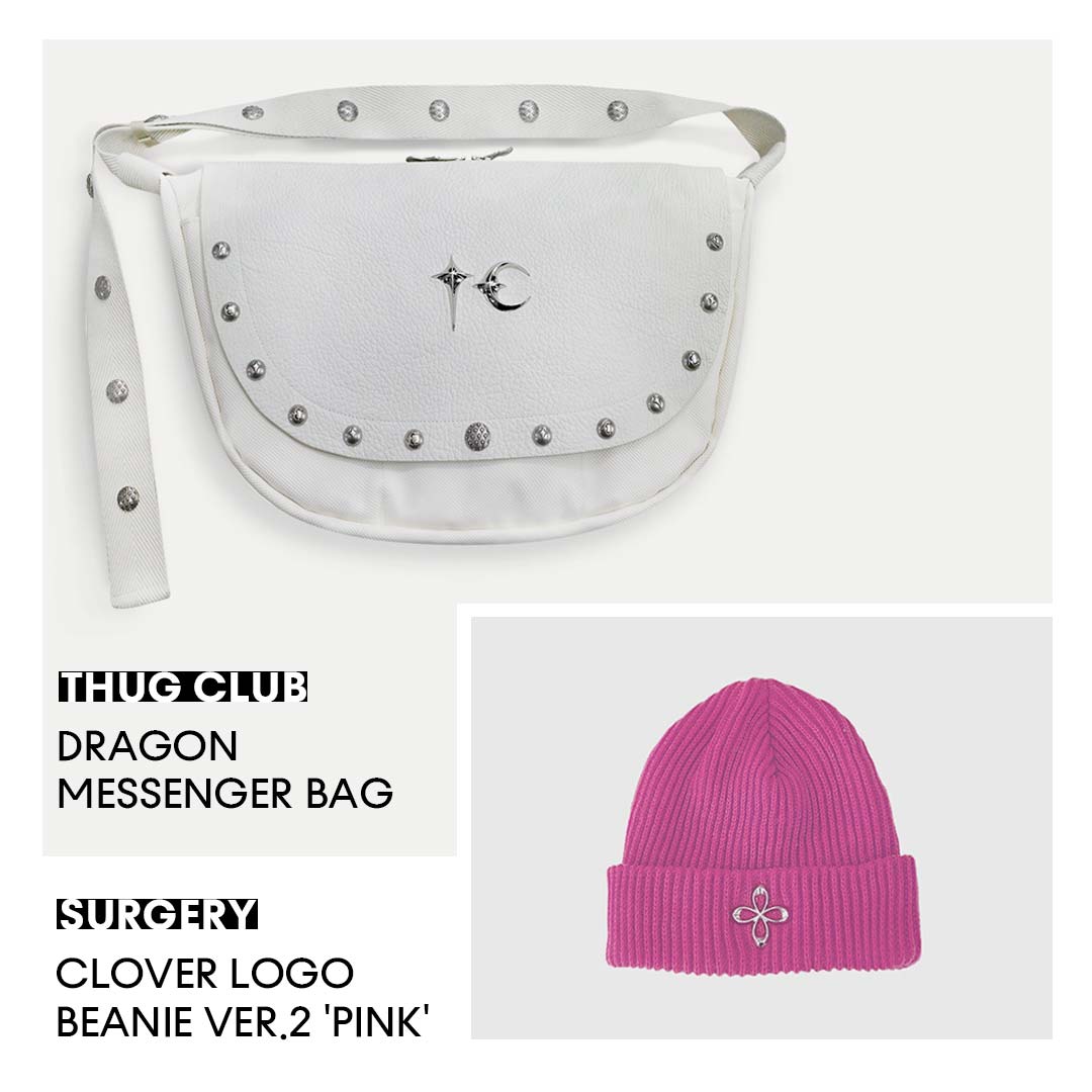 Thug Club DRAGON MESSENGER BAG 希少なwhite Thug Club DRAGON MESSENGER BAG 希少なwhite thug club dragon