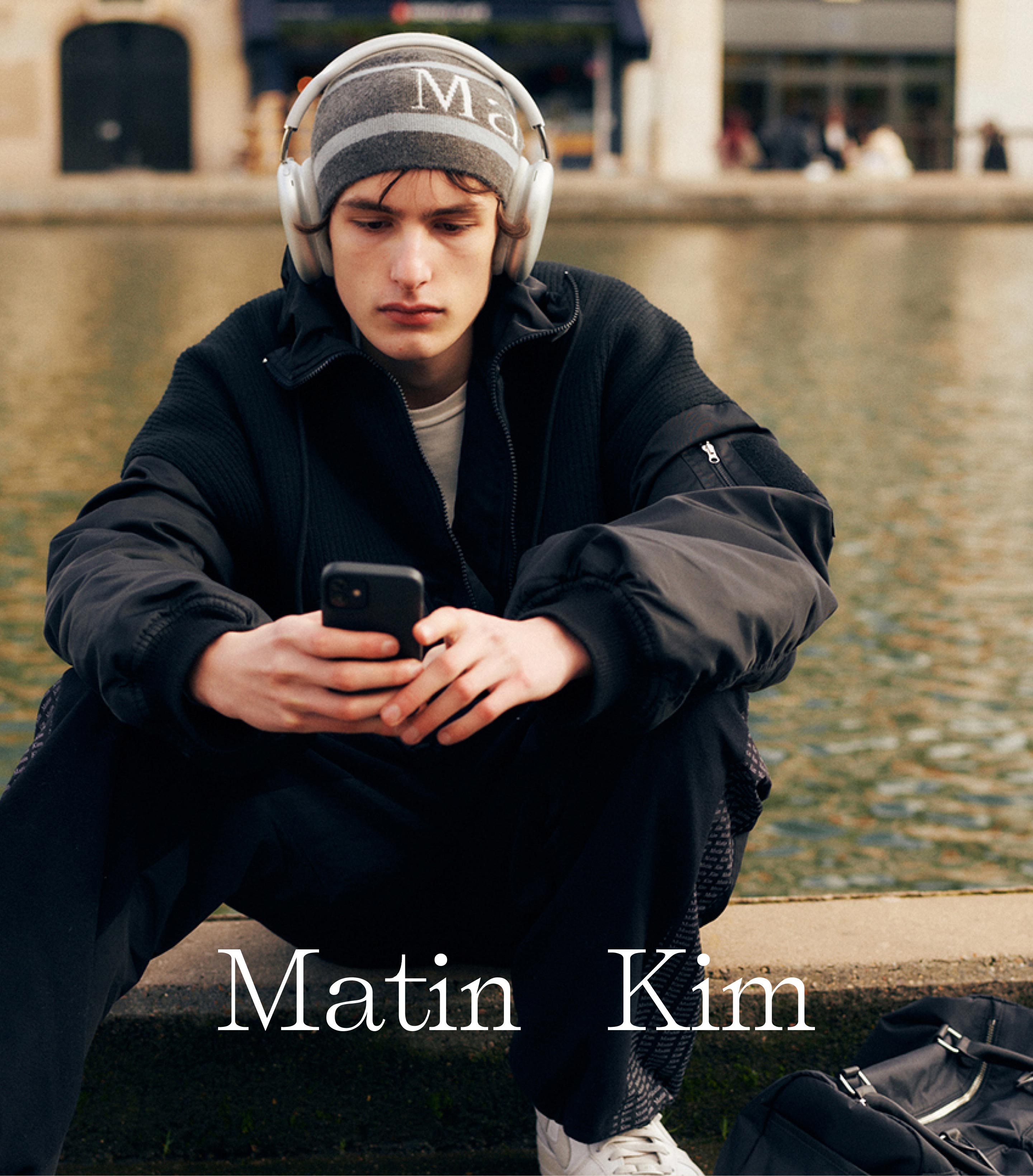 Martin Kim マーティンキム 公式 ニット帽 ビーニー グレー ニットkpop